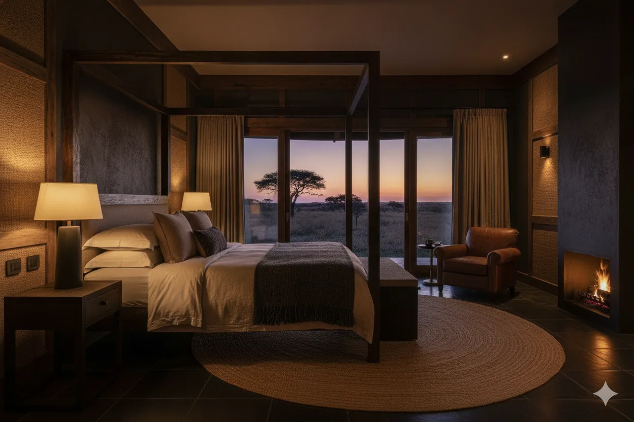 Savuli Lodge — a fictional hospitality concept built to the Kourel standard — image 2